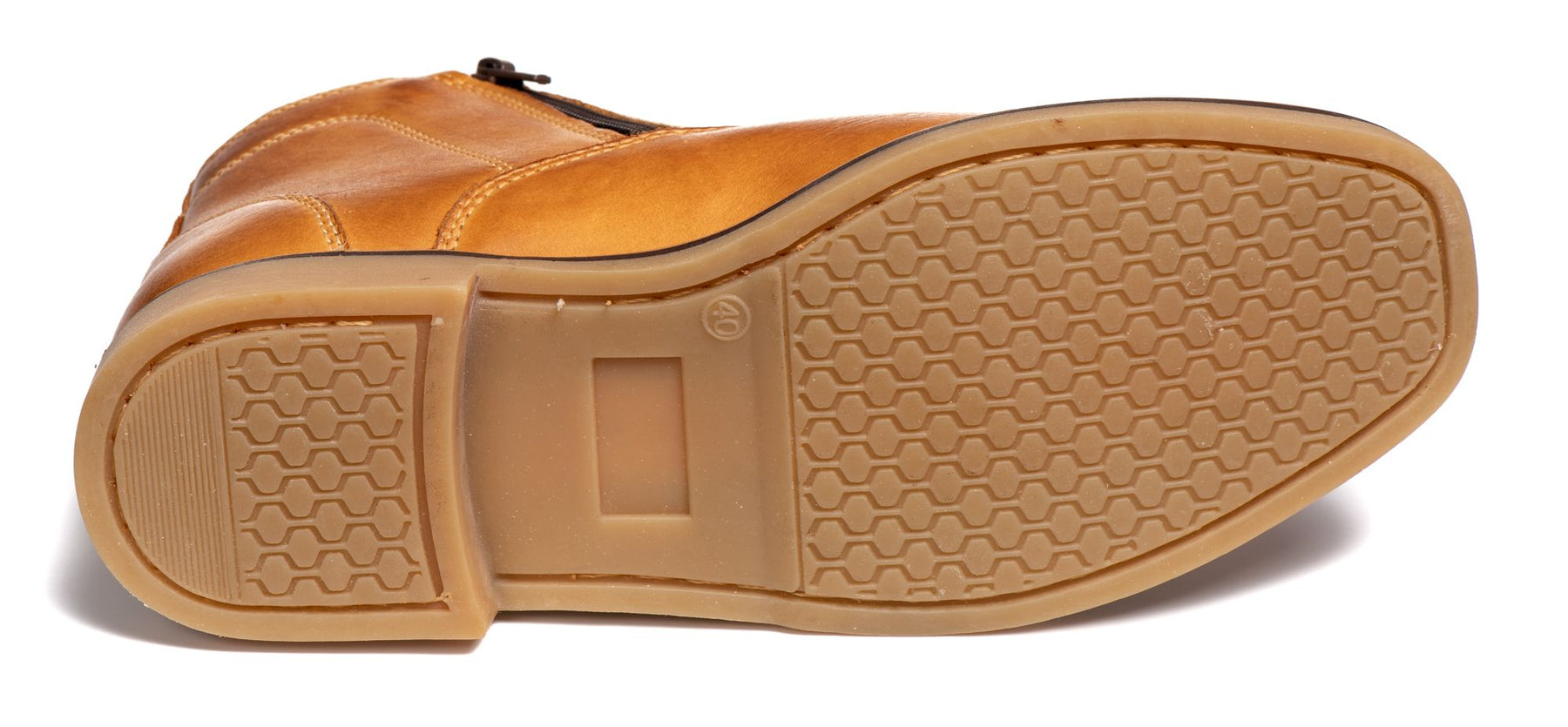 Botina Masculina Rodeio Couro Whisky Zíper - Estilo, Conforto Campero