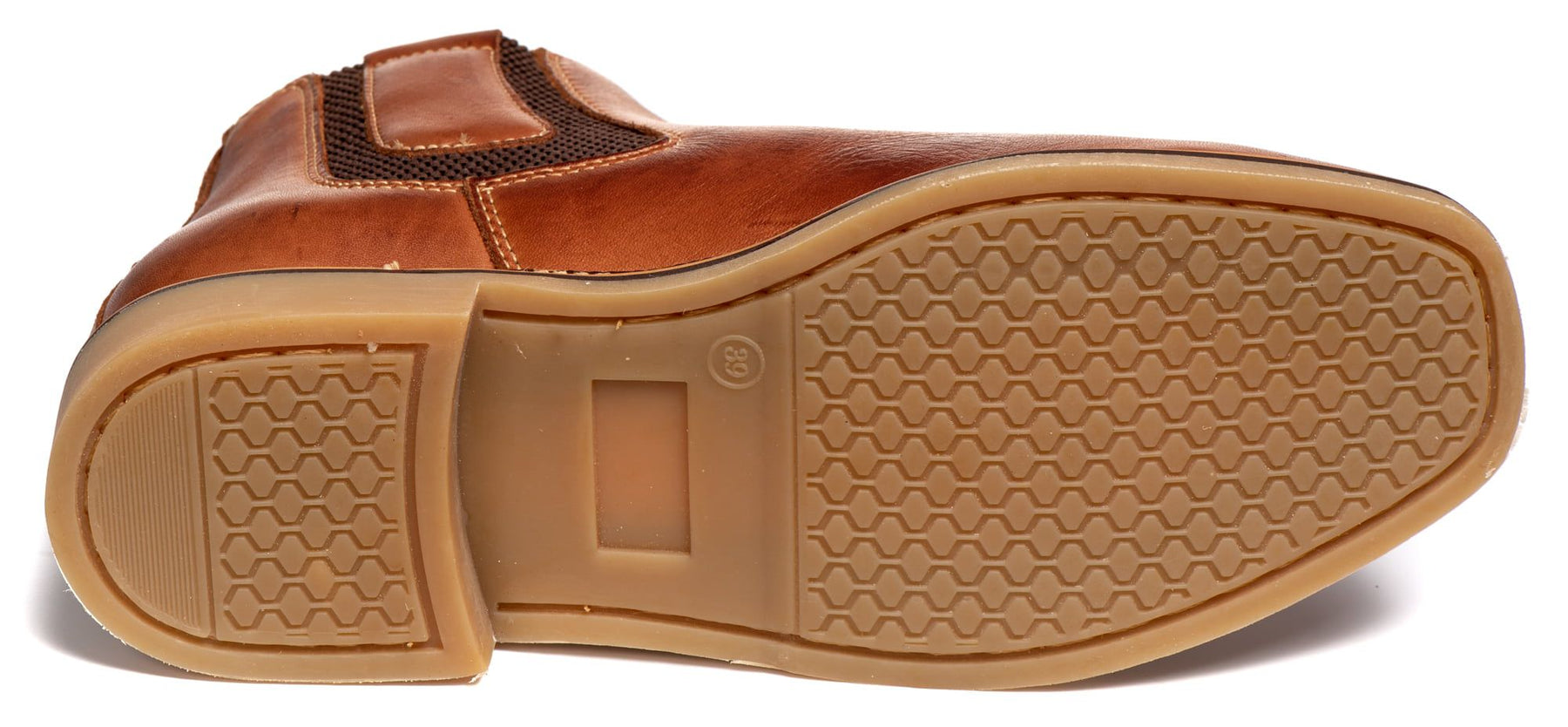 Botina Masculina Rodeio Couro Látego Pinhão Confortável Estilo Country Durável