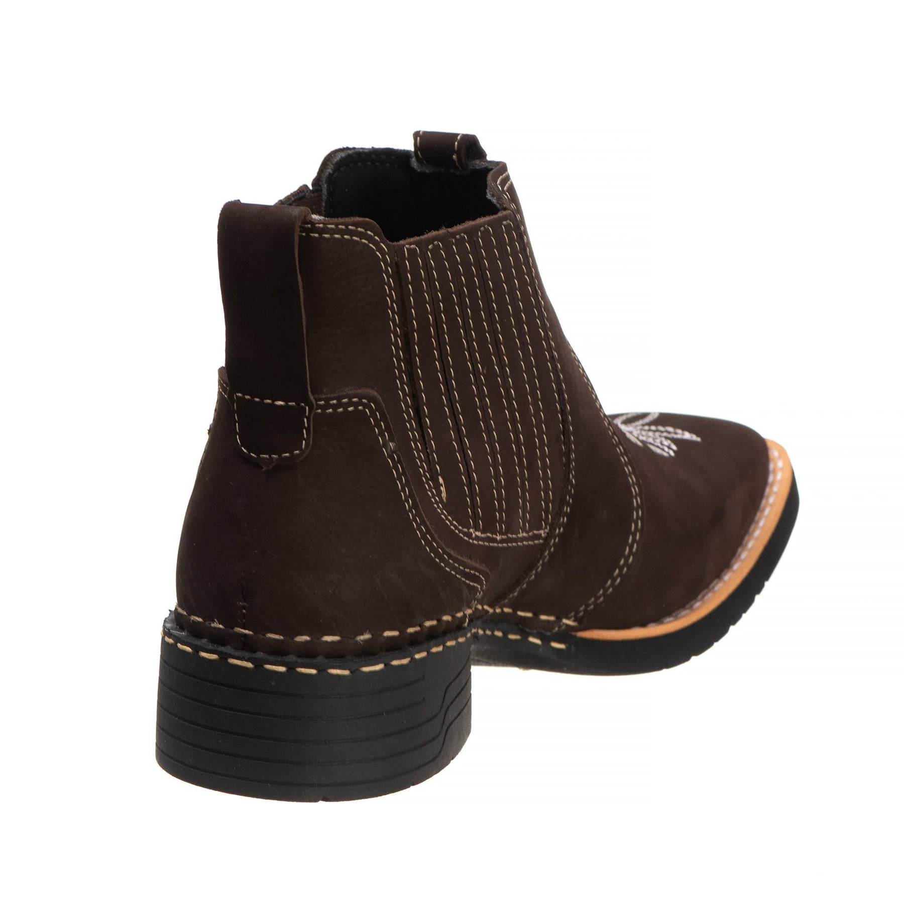 Kit Bota Feminina Pantaneira Branca Bordada Couro Legítimo + Cinto Nossa Senhora Country