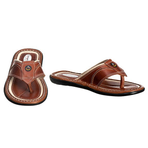 Kit Botina Masculina Couro Marrom + Chinelo Dedo: Estilo, Conforto Duradouro