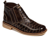 Botina Masculina Rodeio Campero Couro Latego Café Conforto Durabilidade Estilo Country