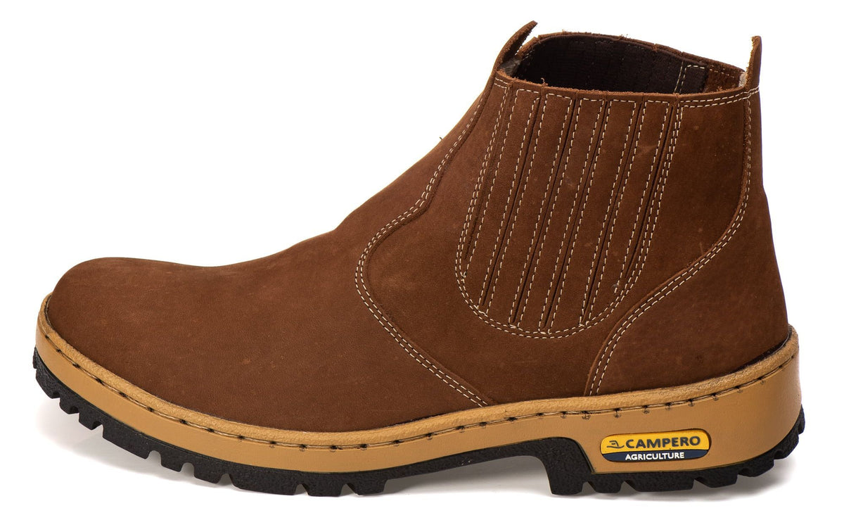 Bota Masculina Polo em Couro Nobuck Terra: Conforto e Estilo Country Duradouro