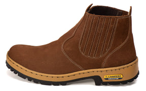 Bota Masculina Polo em Couro Nobuck Terra: Conforto e Estilo Country Duradouro