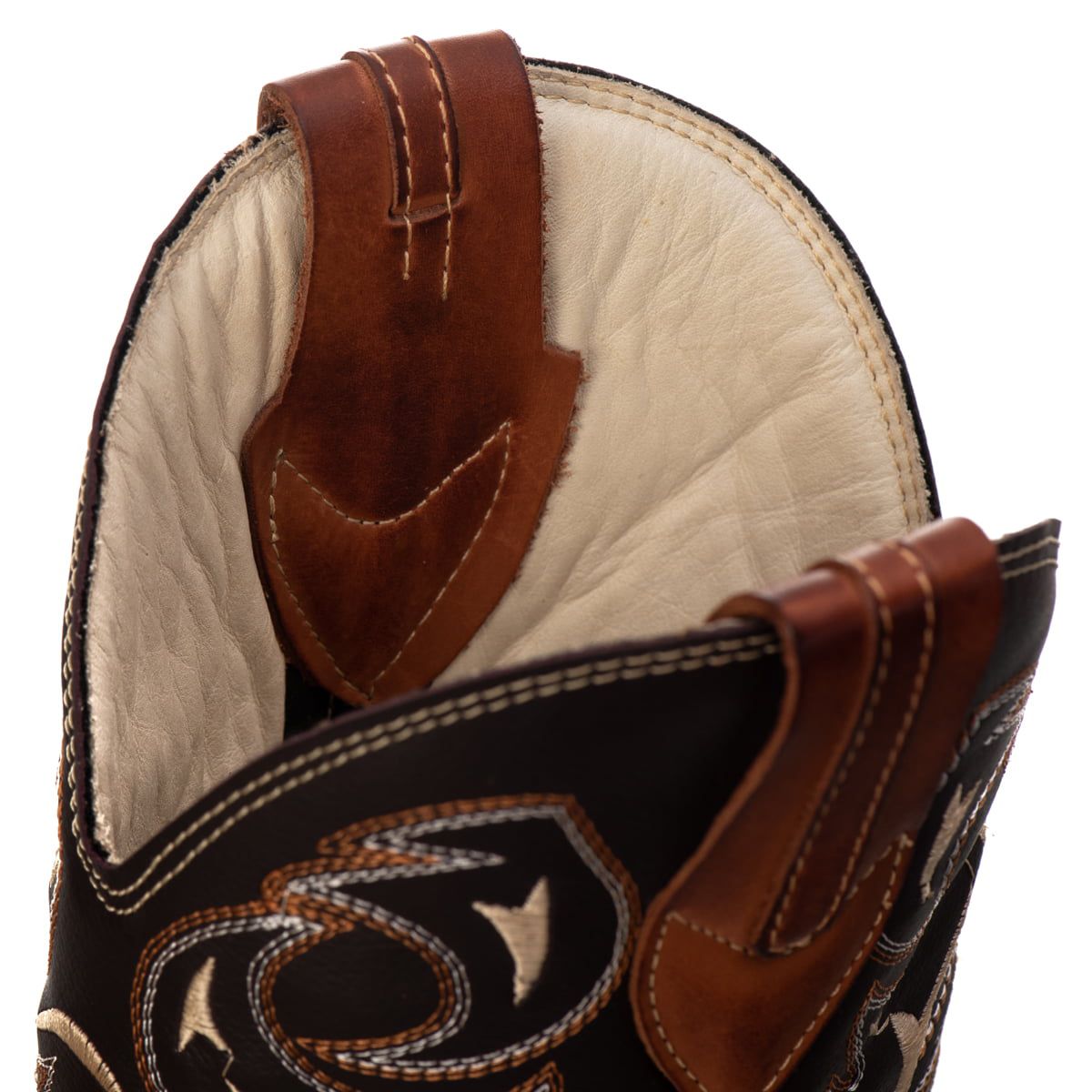 Bota Texana Masculina Campero Couro Legítimo Marrom Rodeio Cowboy Conforto Durabilidade