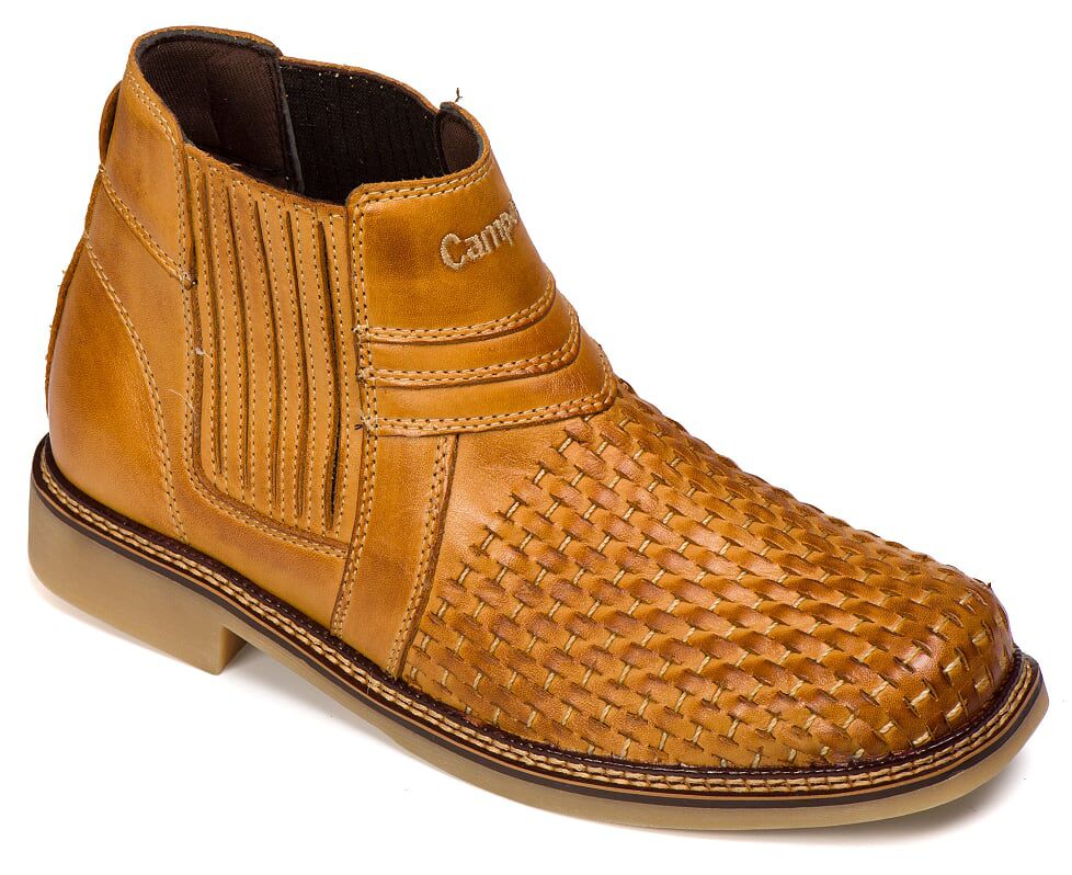 Botina Masculina Rodeio Campero Couro Latego Whisky: Estilo, Conforto e Tradição