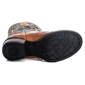 Bota Texana Avestruz Whisky Premium: Estilo Country Autêntico, Conforto e Durabilidade