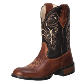 Bota Texana Masculina Campero Couro Legítimo Marrom Rodeio Cowboy Conforto Durabilidade