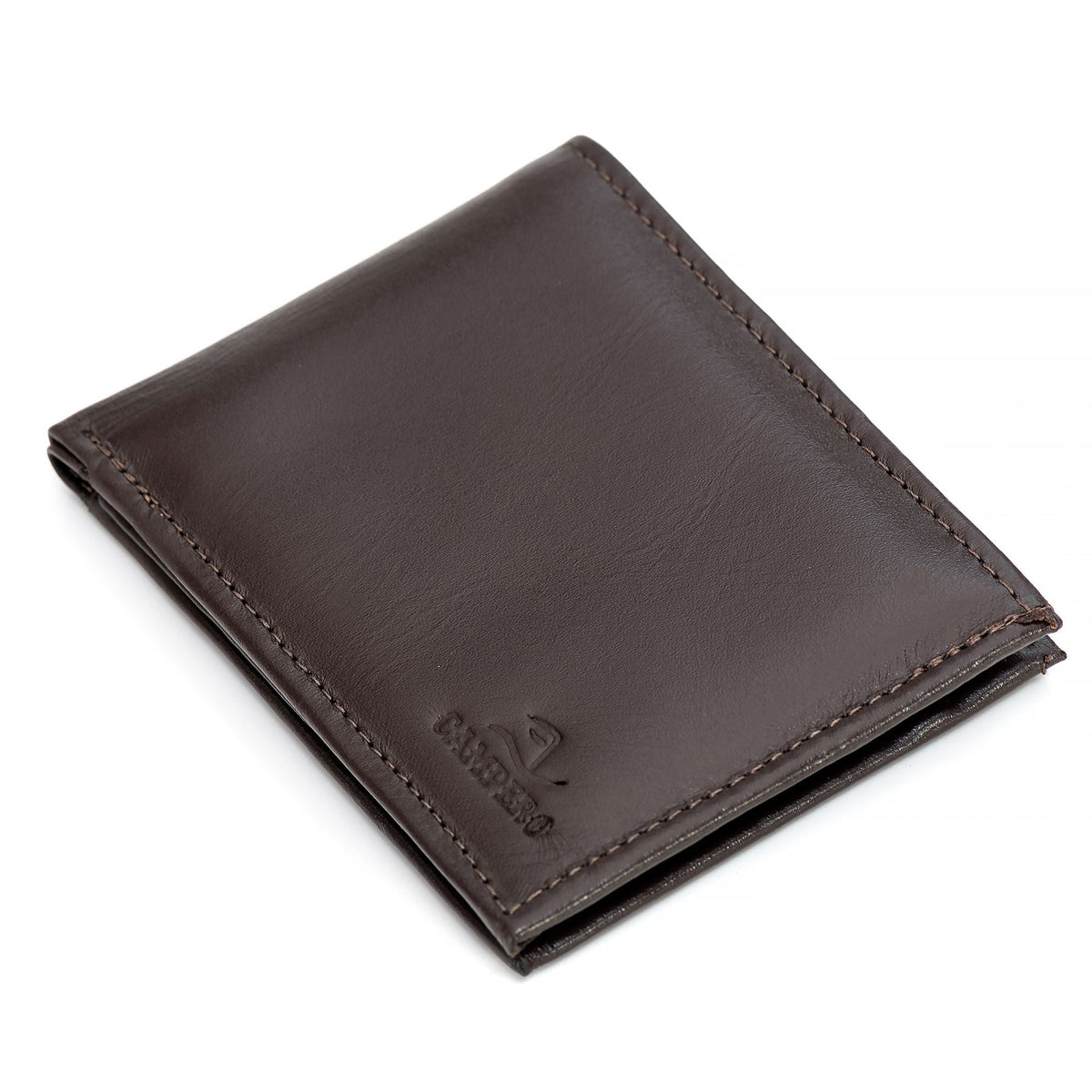 Carteira Masculina Campero Couro Marrom Ref. 210 - Estilo, Praticidade, Durabilidade Superior