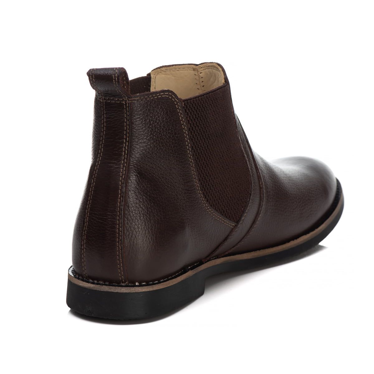 Botina Chelsea Masculina em Couro Café Floter Premium: Conforto e Estilo Duradouro