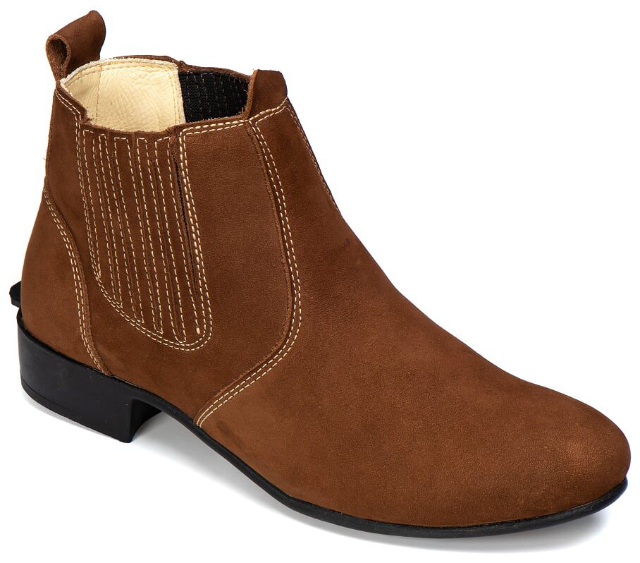 Botina Masculina Couro Nobuk Campero Ref 1100: Conforto e Estilo Country