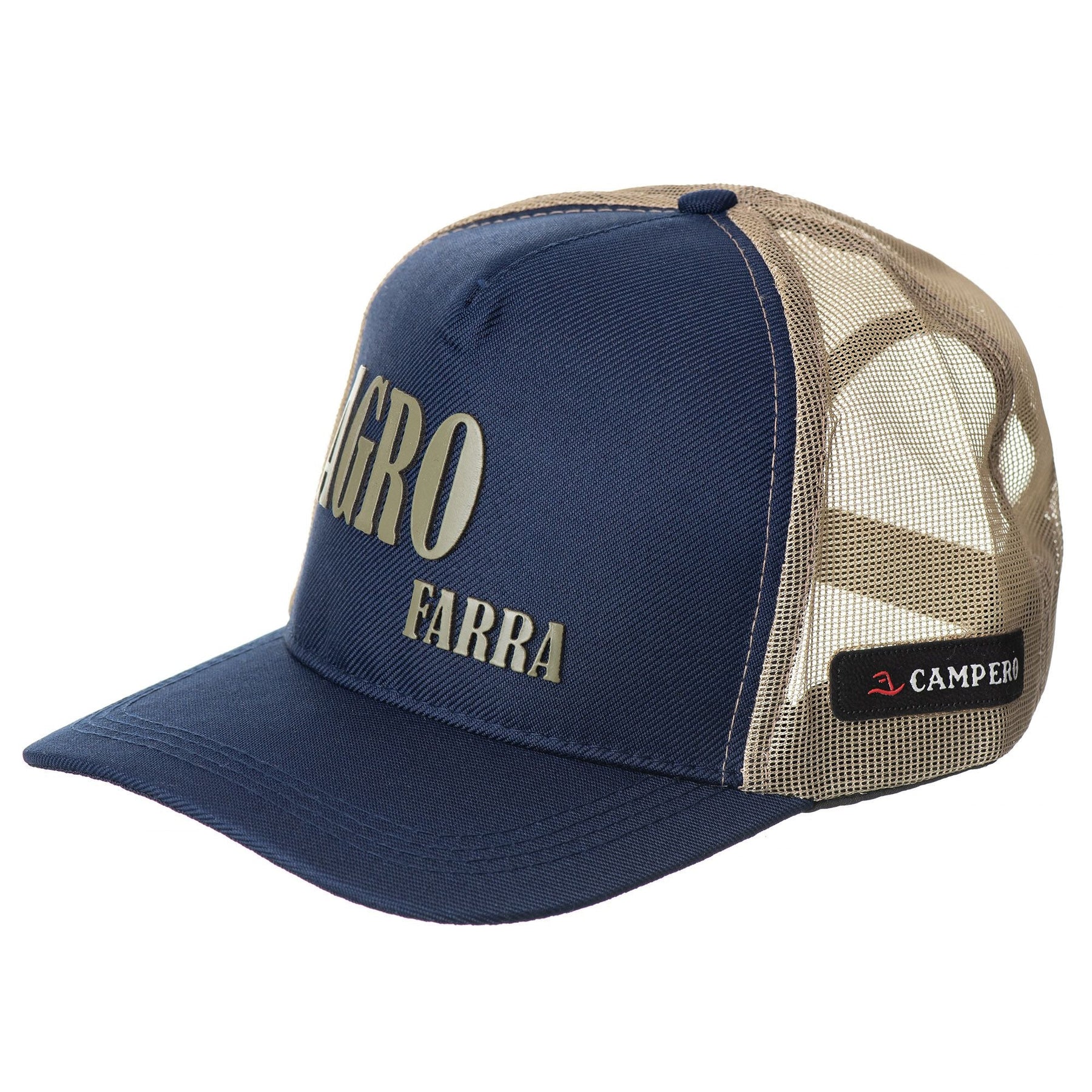 Boné Aba Curva Cowboy AgroFarra Rodeio Azul Campero: Estilo Autêntico