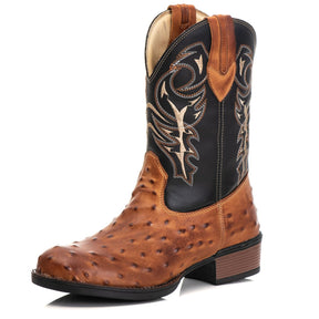 Bota Texana Avestruz Whisky Premium: Estilo Country Autêntico, Conforto e Durabilidade