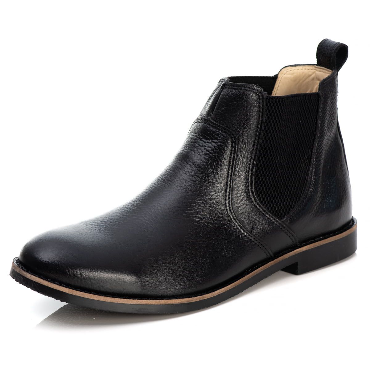 Bota Chelsea Masculina Couro Preto Botina Floter Ref 187