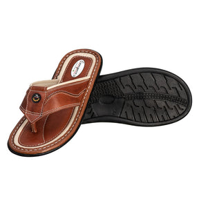 Kit Mocassim Sapatilha Couro Confortável + Chinelo Dedo Masculino Ref. 350/1005 Pinhão