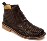Botina Masculina Rodeio Couro Tricê Café - Estilo Country Premium Confortável
