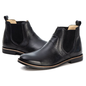 Bota Chelsea Masculina Couro Preto Botina Floter Ref 187