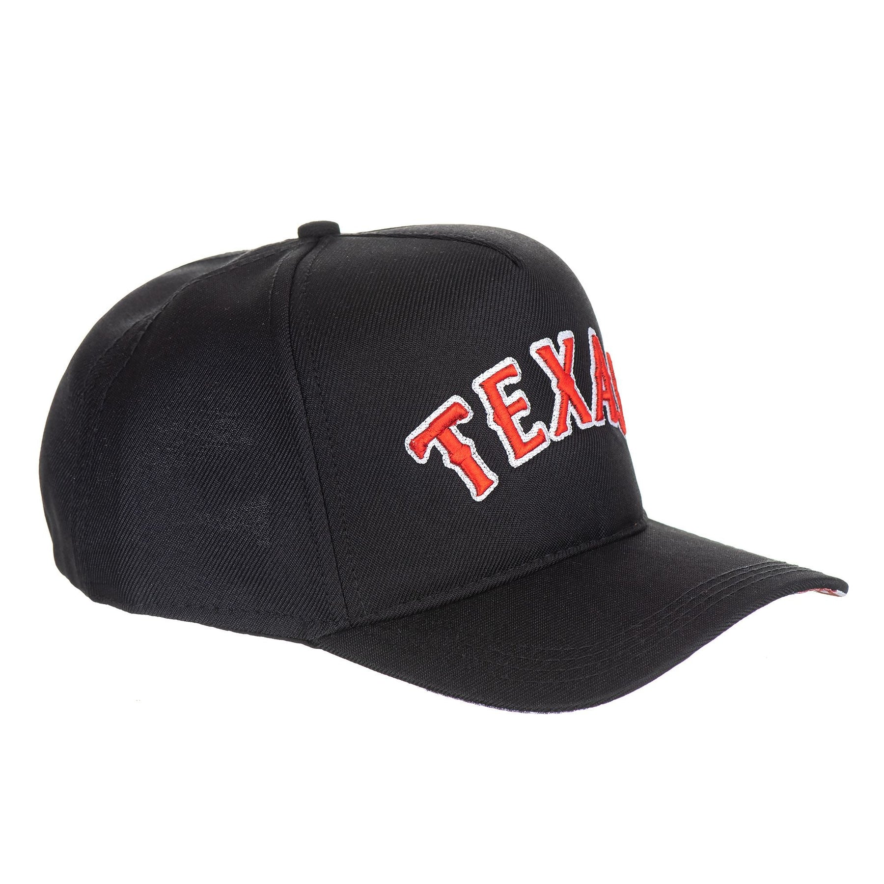 Boné Texas Rodeio Preto/Vermelho Country Americano Campero Ajustável Premium