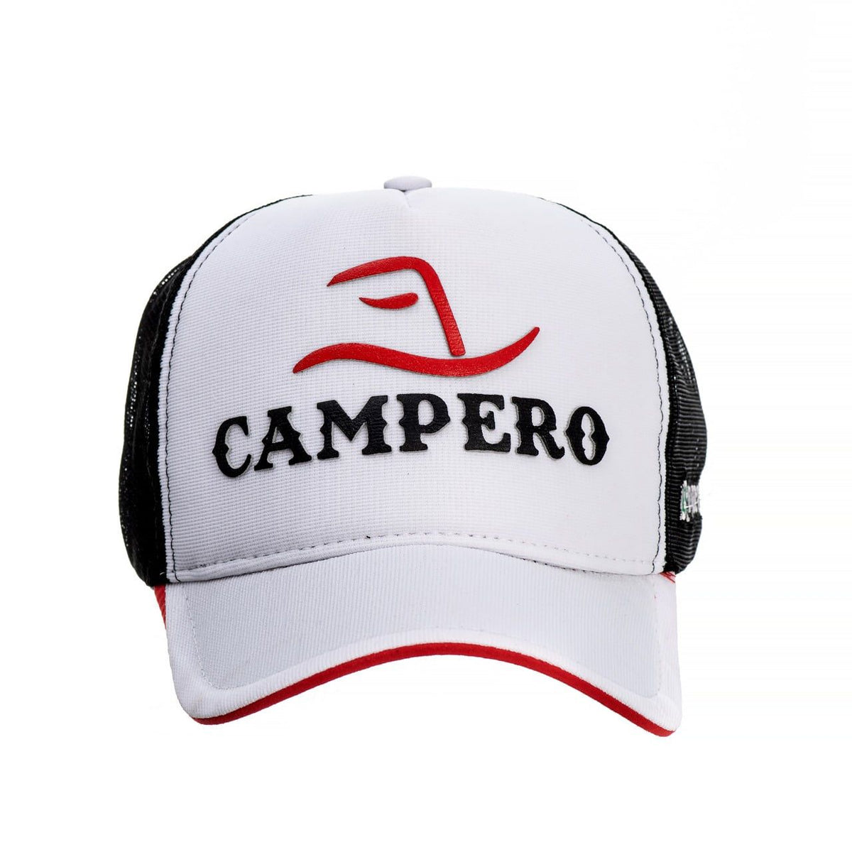 Boné Campero Branco Aba Curva: Conforto Premium, Ventilação Ideal, Estilo Genuíno