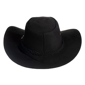 Kit Bota Texana Masculina Couro Cobra Preto + Chapéu Americano: Estilo Country Autêntico