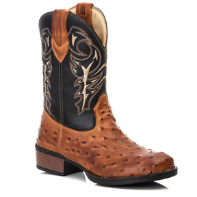 Bota Texana Avestruz Whisky Premium: Estilo Country Autêntico, Conforto e Durabilidade