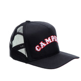 Boné Aba Curva Campero Preto Ajustável, Conforto Respirável, Estilo Country Autêntico