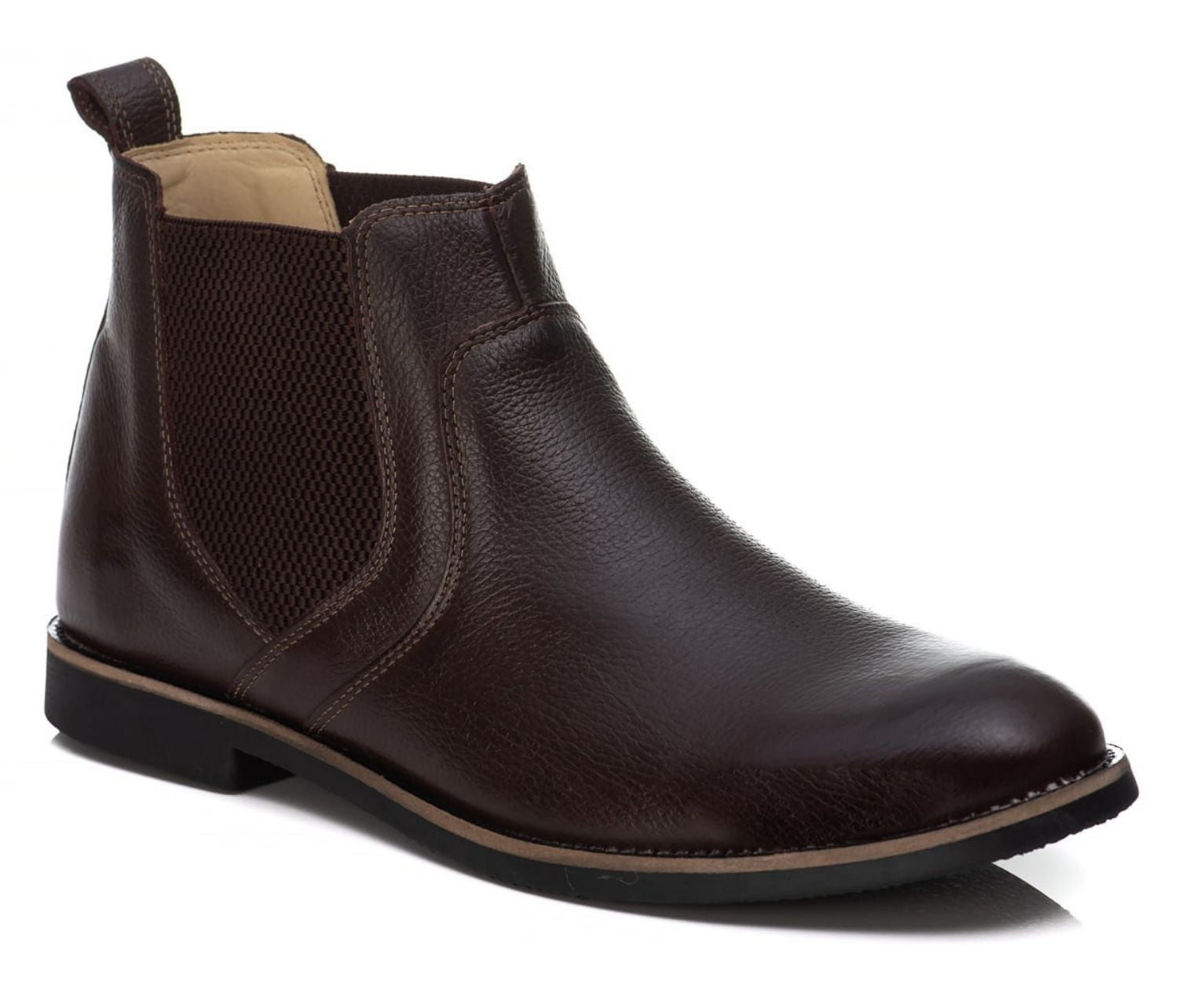 Botina Chelsea Masculina em Couro Café Floter Premium: Conforto e Estilo Duradouro