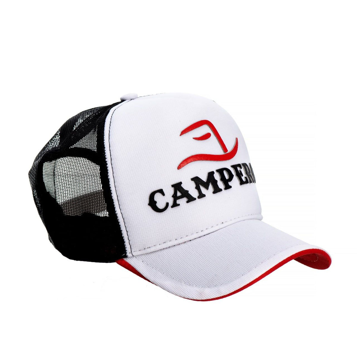 Boné Campero Branco Aba Curva: Conforto Premium, Ventilação Ideal, Estilo Genuíno